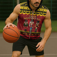 Germany Nussknacker Christmas Sleeveless Zip Hoodie Crack Deez Nuts - Wonder Print Shop