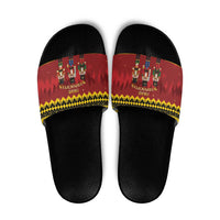 Germany Nussknacker Christmas Slide Sandals Crack Deez Nuts - Wonder Print Shop