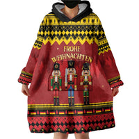 Germany Nussknacker Christmas Wearable Blanket Hoodie Crack Deez Nuts - Wonder Print Shop