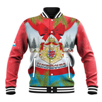 Personalised Luxembourg Christmas Baseball Jacket Schei Chreschtdeeg 2025 - Wonder Print Shop