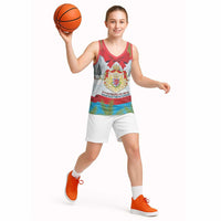 Personalised Luxembourg Christmas Basketball Jersey Schei Chreschtdeeg 2025 - Wonder Print Shop
