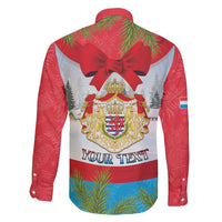 Personalised Luxembourg Christmas Family Matching Summer Maxi Dress and Hawaiian Shirt Schei Chreschtdeeg 2025 - Wonder Print Shop