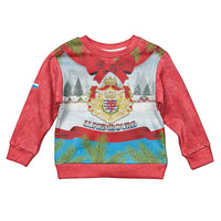 Personalised Luxembourg Christmas Kid Ugly Christmas Sweater Schei Chreschtdeeg 2025 - Wonder Print Shop