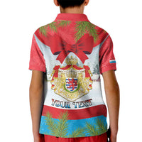 Personalised Luxembourg Christmas Kid Polo Shirt Schei Chreschtdeeg 2025 - Wonder Print Shop