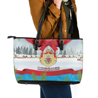 Luxembourg Christmas Leather Tote Bag Schei Chreschtdeeg 2025 - Wonder Print Shop