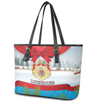 Luxembourg Christmas Leather Tote Bag Schei Chreschtdeeg 2025 - Wonder Print Shop