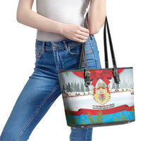 Luxembourg Christmas Leather Tote Bag Schei Chreschtdeeg 2025 - Wonder Print Shop