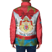 Personalised Luxembourg Christmas Padded Jacket Schei Chreschtdeeg 2025 - Wonder Print Shop