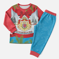Personalised Luxembourg Christmas Pajama Set Schei Chreschtdeeg 2025 - Wonder Print Shop
