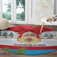 Luxembourg Christmas Round Carpet Schei Chreschtdeeg 2025 - Wonder Print Shop