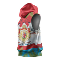 Personalised Luxembourg Christmas Sleeveless Hoodie Schei Chreschtdeeg 2025 - Wonder Print Shop