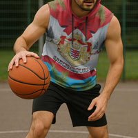 Personalised Luxembourg Christmas Sleeveless Hoodie Schei Chreschtdeeg 2025 - Wonder Print Shop