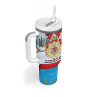 Personalised Luxembourg Christmas Tumbler With Handle Schei Chreschtdeeg 2025 - Wonder Print Shop
