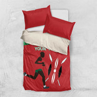 Custom Athletics Kenya Bedding Set Kenyan Runner - Wonder Print Shop