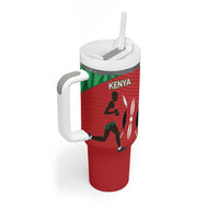 Custom Athletics Kenya Tumbler With Handle Kenyan Runner - Wonder Print Shop