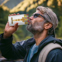 Ethiopian Epiphany 4 in 1 Can Cooler Tumbler Cross Mix Tilet Pattern - Wonder Print Shop