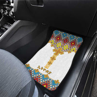 Ethiopian Epiphany Car Mats Cross Mix Tilet Pattern - Wonder Print Shop