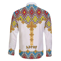 Ethiopian Epiphany Family Matching Short Sleeve Bodycon Dress and Hawaiian Shirt Cross Mix Tilet Pattern - Wonder Print Shop