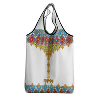 Ethiopian Epiphany Grocery Bag Cross Mix Tilet Pattern
