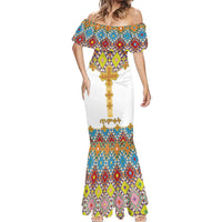 Ethiopian Epiphany Mermaid Dress Cross Mix Tilet Pattern - Wonder Print Shop