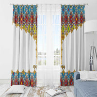 Ethiopian Epiphany Window Curtain Cross Mix Tilet Pattern - Wonder Print Shop