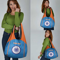 Custom India Cricket Grocery Bag Go Men in Blue