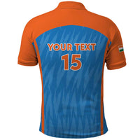 Custom India Cricket Polo Shirt Go Men in Blue - Wonder Print Shop