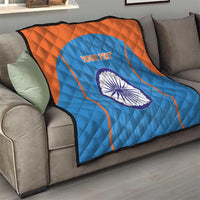 Custom India Cricket Quilt Go Men in Blue - Wonder Print Shop