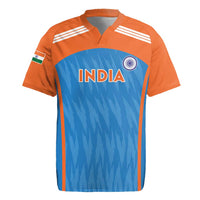 Custom India Cricket Rugby Jersey Go Men in Blue - Wonder Print Shop