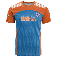 Custom India Cricket T Shirt Go Men in Blue - Wonder Print Shop