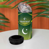 Custom Pakistan Cricket 4 in 1 Can Cooler Tumbler Go Shaheens - Wonder Print Shop