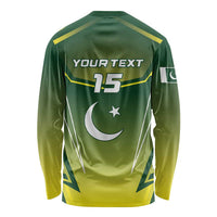Custom Pakistan Cricket Long Sleeve Shirt Go Shaheens - Wonder Print Shop