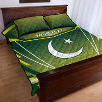 Custom Pakistan Cricket Quilt Bed Set Go Shaheens - Wonder Print Shop