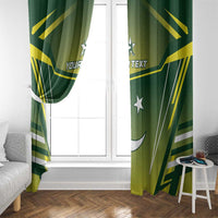 Custom Pakistan Cricket Window Curtain Go Shaheens - Wonder Print Shop