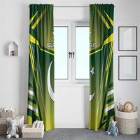 Custom Pakistan Cricket Window Curtain Go Shaheens - Wonder Print Shop
