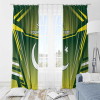 Custom Pakistan Cricket Window Curtain Go Shaheens - Wonder Print Shop