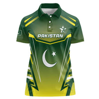 Custom Pakistan Cricket Women Polo Shirt Go Shaheens - Wonder Print Shop