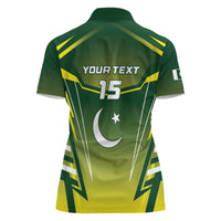 Custom Pakistan Cricket Women Polo Shirt Go Shaheens - Wonder Print Shop