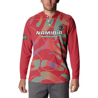 Custom Namibia Football Button Sweatshirt Go Namibia Warriors - Wonder Print Shop