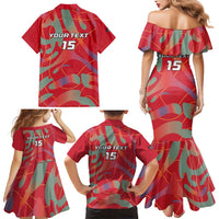Custom Namibia Football Family Matching Mermaid Dress and Hawaiian Shirt Go Namibia Warriors - Wonder Print Shop