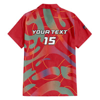 Custom Namibia Football Family Matching Off The Shoulder Long Sleeve Dress and Hawaiian Shirt Go Namibia Warriors - Wonder Print Shop