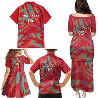 Custom Namibia Football Family Matching Puletasi and Hawaiian Shirt Go Namibia Warriors - Wonder Print Shop