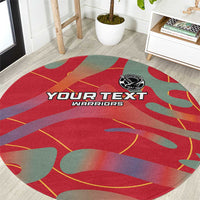 Custom Namibia Football Round Carpet Go Namibia Warriors