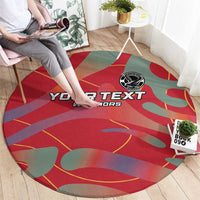 Custom Namibia Football Round Carpet Go Namibia Warriors