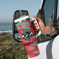 Custom Namibia Football Tumbler With Handle Go Namibia Warriors - Wonder Print Shop