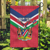 Personalised Namibia Independence Day Garden Flag Coat Of Arms With Flag Map - Wonder Print Shop