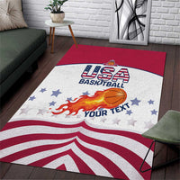 Custom United States Basketball Area Rug Go Champions