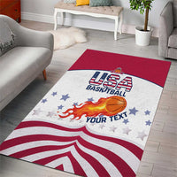 Custom United States Basketball Area Rug Go Champions