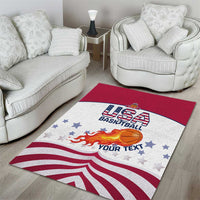 Custom United States Basketball Area Rug Go Champions