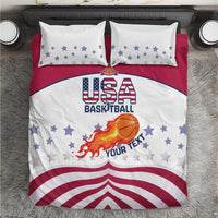 Custom United States Basketball Bedding Set Go Champions